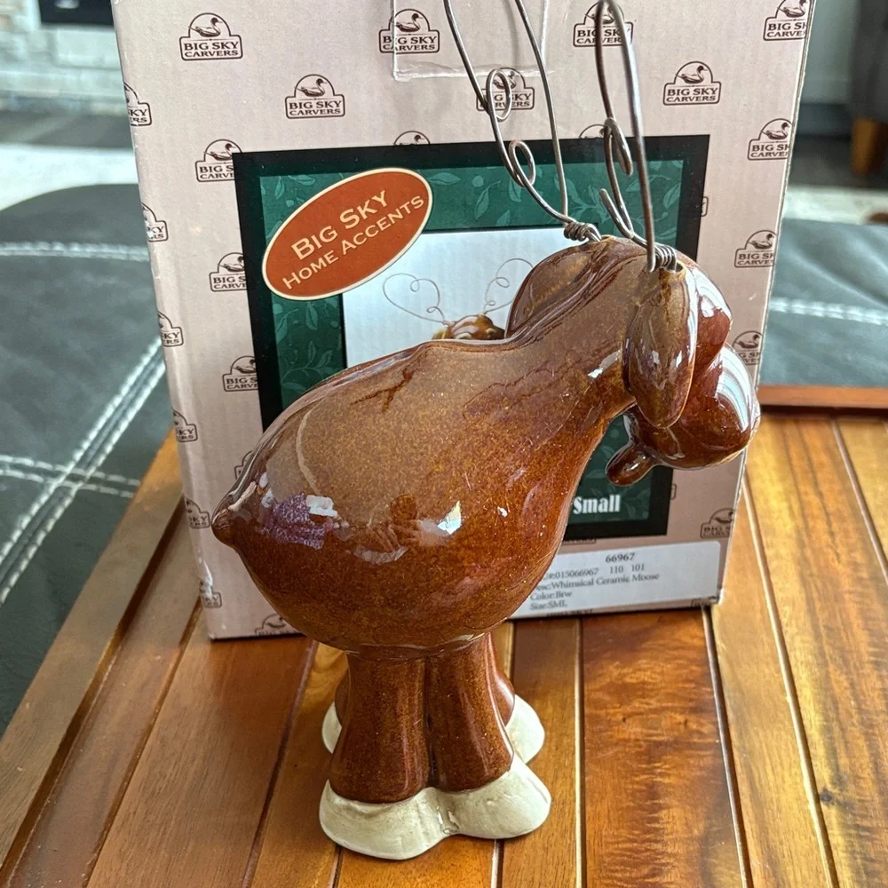 Big Sky Carvers Whimsical Ceramic Moose - Brown - Picture 4 of 6